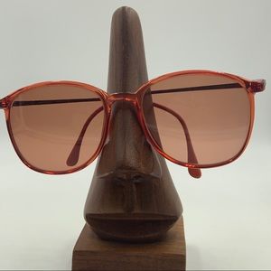 Vintage Morcolin Red Oval Sunglasses Frames